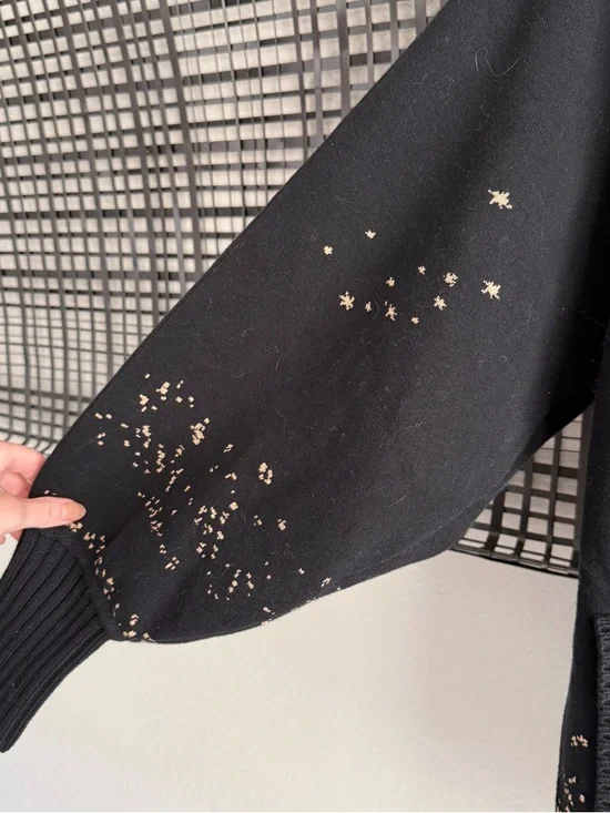 Anthropologie Collared V-Neck butterfly Cardigan - Picture 8 of 9